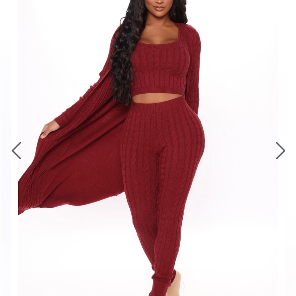 NWT “The Best You Had” 3PC Sweater Legging Set